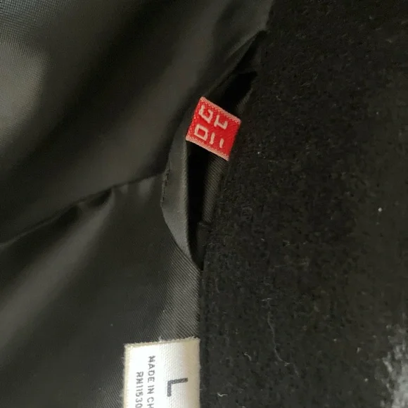 Uniqlo Very Black Wool Blend Short Cape Rare And Stylish Size L Fits M/L/XL - Picture 7 of 10